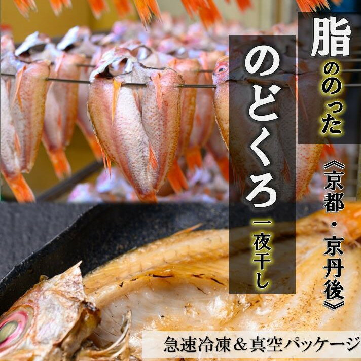 【ふるさと納税】【海鮮の匠　魚政】のどぐろ一夜干し（ノドグロ、のど黒、アカムツ）200g級使用 干し上がり後 140g以上 3尾セット のどぐろ 海鮮 魚介 天然塩 冷凍 干物 一夜干し 脂のり 焼き魚 高級魚 干もの 凝縮 塩焼き 煮付け 濃厚 日本海 個包装 魚政 送料無料