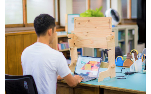 ＤＩＹを楽しみたい方向け 木製デスク WOOD STANDING DESK 【 ＤＩＹキット 】 【608】