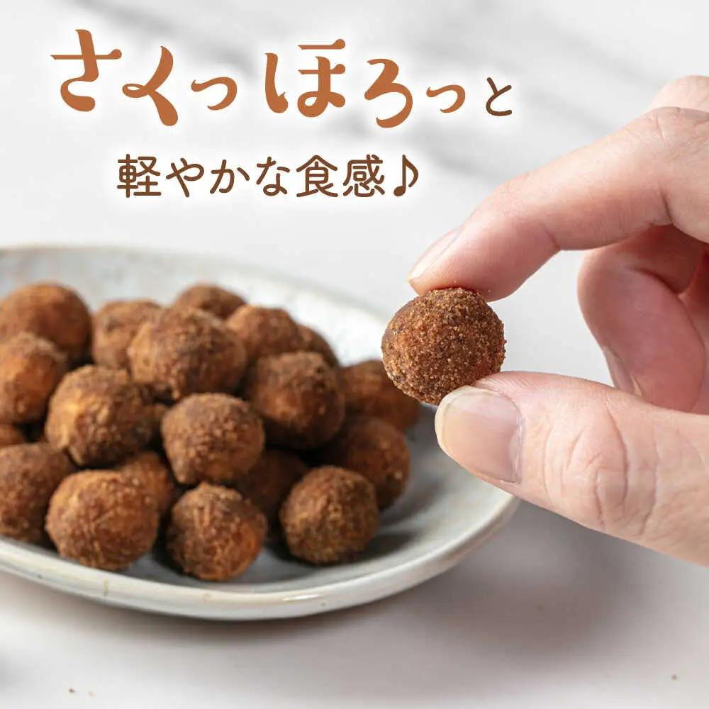 黒糖きなこ大豆　80g×3袋　桂川町/株式会社福六[ADAM070]