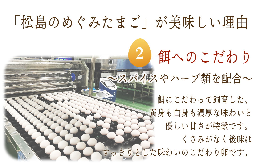 No.162 松島のめぐみたまご　20個入り　3ヵ月定期便