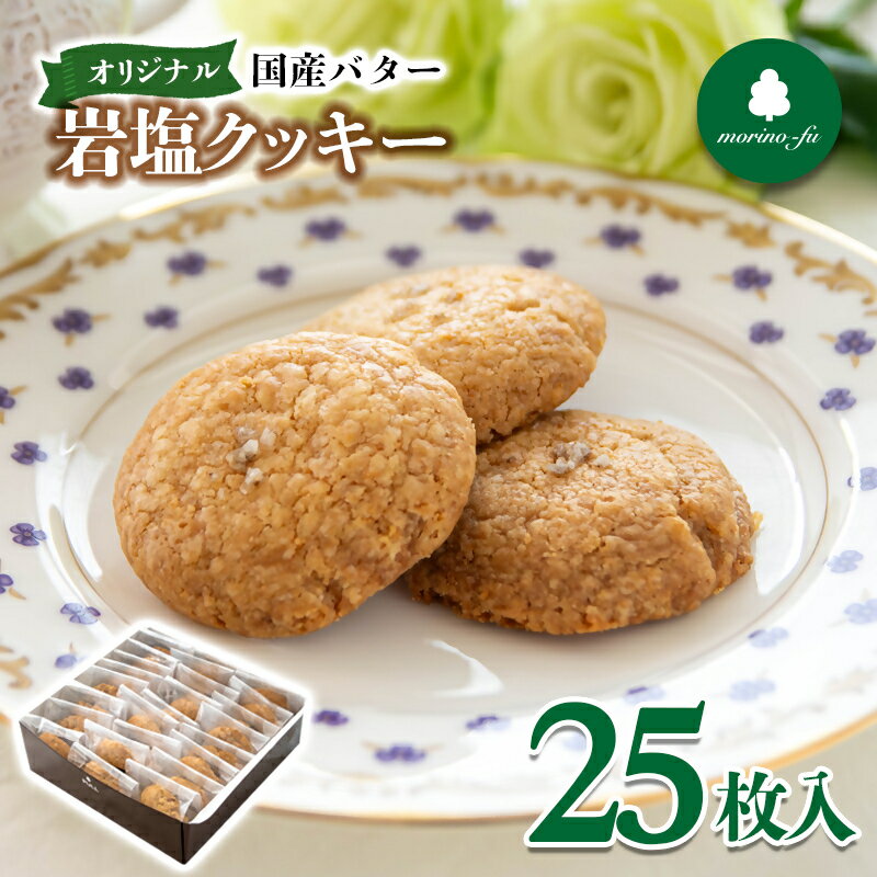 【ふるさと納税】『morino-fu』もりのふう 「岩塩クッキー」1箱25枚入り＜41-7a＞西都市 もりのふう 手づくり プレゼント お礼 贈り物