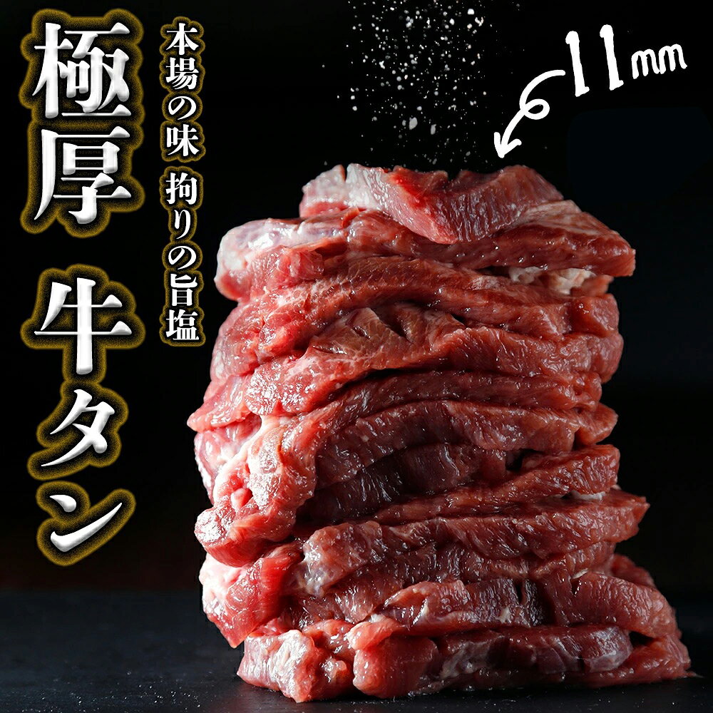 【ふるさと納税】厚切り牛タン 11mm 1kg ふるさと納税牛タン 牛タンふるさと納税 仙台名物牛タン 牛タン厚切り 牛タン仙台 仙台牛タン 極厚 牛タンステーキ 古川ミート 冷凍 BBQ バーベキュー 肉 牛 牛肉 焼肉 肉 大崎市