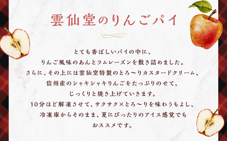 ひ～んやりりんごパイ 6個入り ／ りんごパイ アップルパイ デザート スイーツ 菓子 洋菓子 小分け 長崎県 長崎市 お菓子の雲仙堂