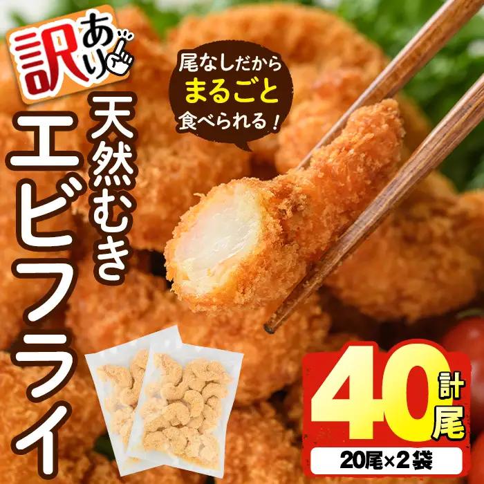 ＜訳あり＞天然むきエビフライ(計1kg ・500g×2P) 海老 えび エビフライ フライ 簡単 お弁当 おかず おつまみ 揚げるだけ 【104901000】【浜繁水産】