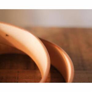 【minca】幅40mmベルト/32インチ  栃木レザーの希少な「ハーネスレザー」使用の贅沢な1枚革のレザーベルト オイルタイプ/キャメル/HL-B03/CAMEL　614