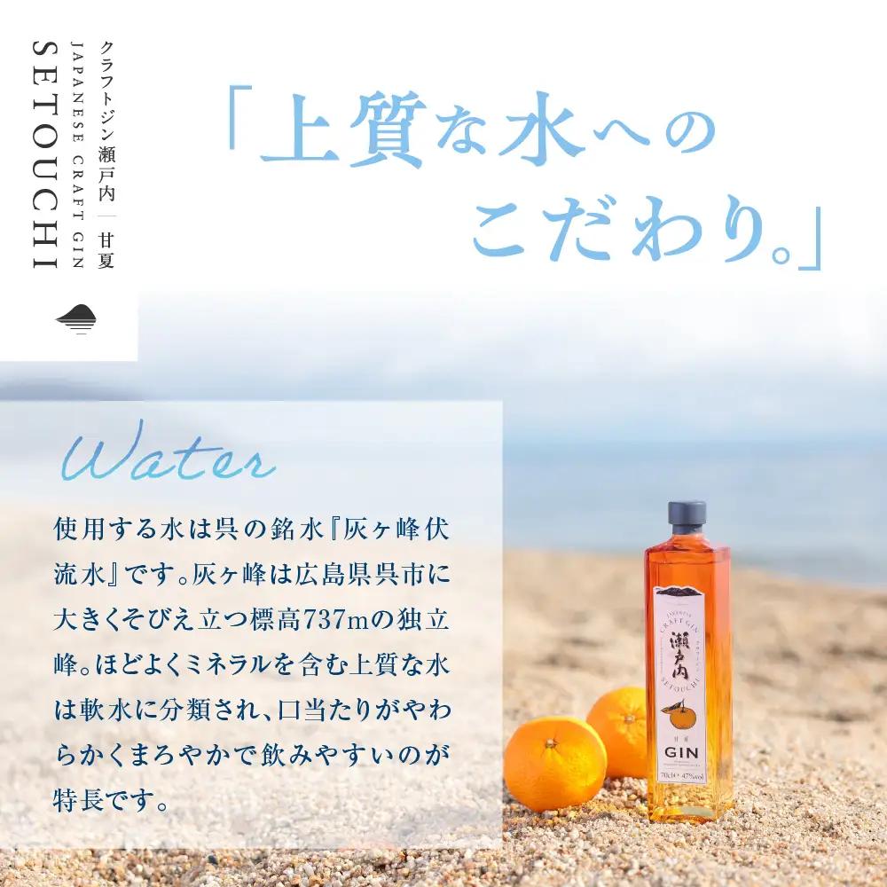 ジン クラフトジン 瀬戸内 甘夏 700ml 酒 柑橘 広島県 呉市