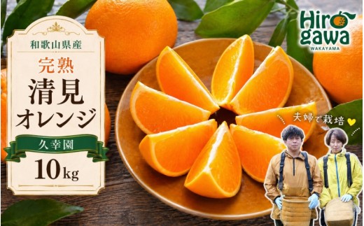 
                  完熟 清見 オレンジ 10kg 久幸園 / 清見オレンジ 清見タンゴール きよみ 清美 甘い 高級 和歌山 柑橘 ※2027年4月上旬～5月上旬に順次発送 【hsk011-r-10B】
                
