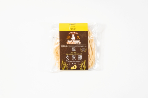 奈良県産有機JAS認証玄米100％使用玄米麺 菊芋 3袋 ／ 樞 クルル エシカル・サスティナブル SD癒しの玄米麺 奈良県 葛城市