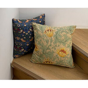 クッションカバー 45×45 アネモネ グリーン クッション カバー ベストオブモリス ウィリアム モリス 生地 45×45cm 45 綿100% 綿 インテリア MR-4545-A 大阪 大阪府 岸