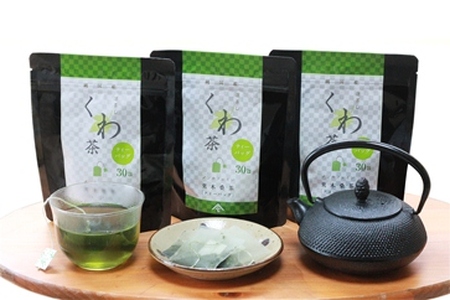定期便/6ヶ月 更木桑茶ティーバック（30包×3袋）お茶 健康茶 きたかみ さらき 国産 カフェインフリー カフェインゼロ 桑の葉 まろやかな甘み 豊富な栄養 抗酸化作用 岩手県 北上市 更木ふるさと興社 K0015