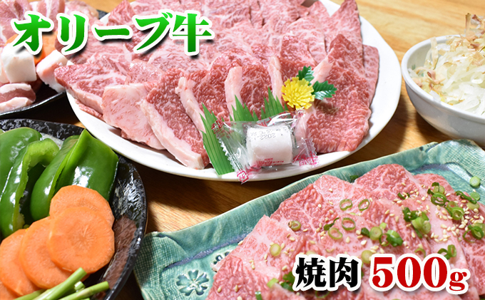 【発送月が選べる】香川県産黒毛和牛オリーブ牛焼肉　500g　12月配送