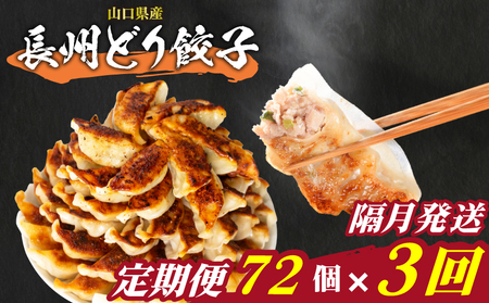 訳あり 長州どり餃子 72個 定期便 隔月3回 餃子餃子餃子餃子餃子餃子 IB