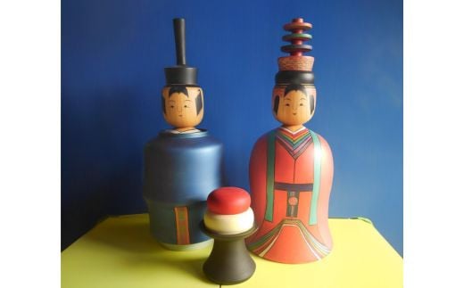 No.2842 土湯こけし工人陳野原幸紀「土湯こけしのひな人形」