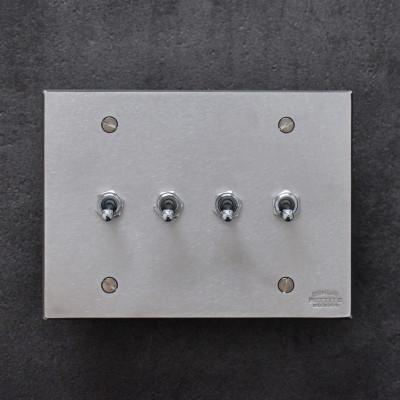 ふるさと納税 木津川市 HITTITEのステンレス製　トグルスイッチI(4口長方形)
