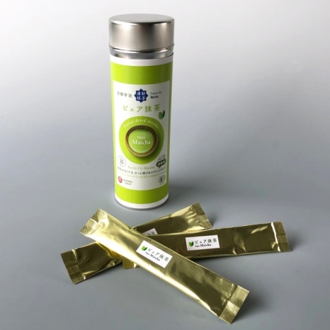 手軽に有機「凍結乾燥香り抹茶スティック」(1.5g×10本×2缶)〈有機 オーガニック 無農薬 宇治抹茶 抹茶 お茶 茶 緑茶 凍結乾燥 ステイック 飲料〉_イメージ3