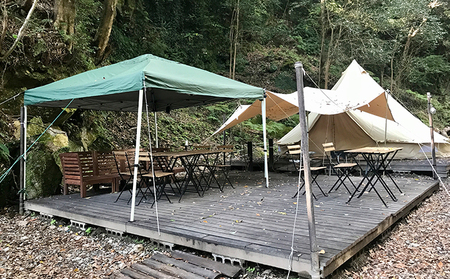 【12,000円分 七滝温泉ホテル プライベートキャンプ場 補助券】七滝温泉 河津 河津町 静岡 宿泊券 キャンプ アウトドア 旅行 観光 温泉 国内旅行 　