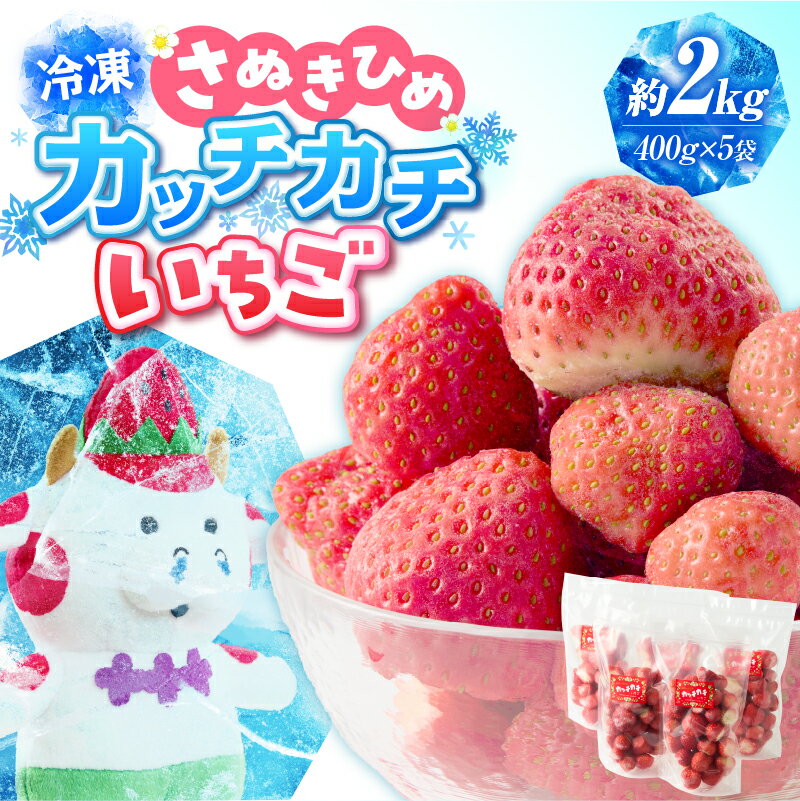 【ふるさと納税】1100　【冷凍いちご】森のいちごのカッチカチいちご【さぬきひめ】　2kg いちご 苺 ストロベリー さぬき姫 さぬきひめ 香川県オリジナル 希少 甘い 完熟 フルーツ 冷凍 果物 旬 香川県 三木町