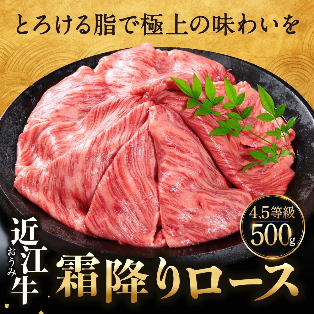 近江牛ローススライス 500ｇ　C-D21　佐乃屋精肉店