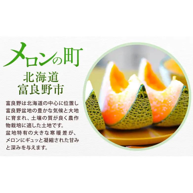 ＜2026年発送＞富良野メロン (赤肉) 品種おまかせ 約1.8kg～/2玉 [ メロン フルーツ 果物 北海道 富良野 ]