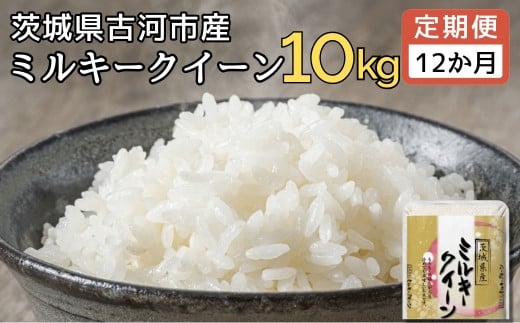 
            【定期便 12か月】 令和6年産 古河市産ミルキークイーン 10kg(5kg×2袋) | 米 こめ コメ みるきーくいーん 単一米 国産 産地直送 茨城県 古河市 _DP95
          