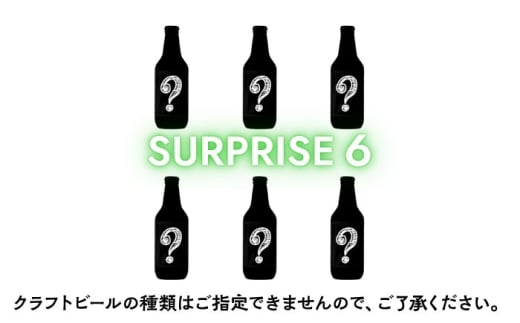 クラフトビール　おまかせ6本（3種×2本）セット　SURPRISE 6【GRANDLINE BREWING】 [AKGM004]