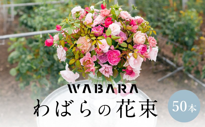 
                  わばらの花束50本　 WABARA  摘みたて ブーケ 花束 Rose Universe AT-0011
                