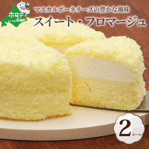 二層のチーズケーキスイート・フロマージュ　12cm×2台【be051-0991】（株式会社三星）