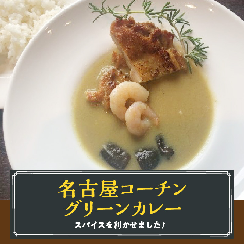 【ふるさと納税】名古屋コーチン 2種 カレー フリカッセ セット BRICK CAFE ブリックカフェ グリーンカレー バターチキンカレー スパイシー クリーム煮 もも肉 人気 カフェ 電子レンジOK