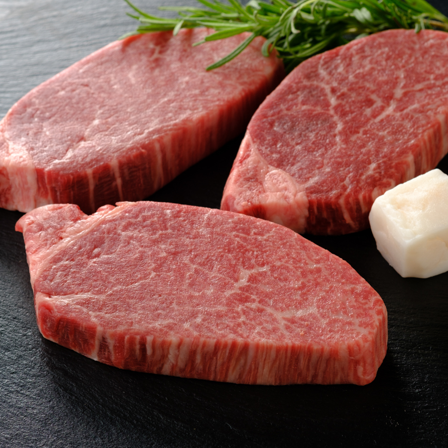亀岡牛肉ヒレステーキ用（シャトーブリアン）100g×3枚