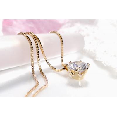 ふるさと納税 昭和町 【中央宝石研究所ソーティング付き】K18YG一粒 ダイヤモンド ネックレス【0.5ct】 |  | 02