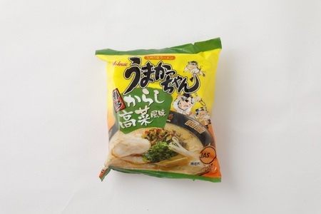 うまかっちゃん　博多からし高菜風味　30食（5食入り×6パック）[Ｍ244-2]　ラーメン 豚骨 インスタント 乾麺 即席麺 拉麺 保存食 九州