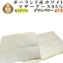 【ふるさと納税】羽毛合い掛け・ 肌布団2枚組ポーランド産マザーグース95％ 合掛け セミダブル170×210cm dp470