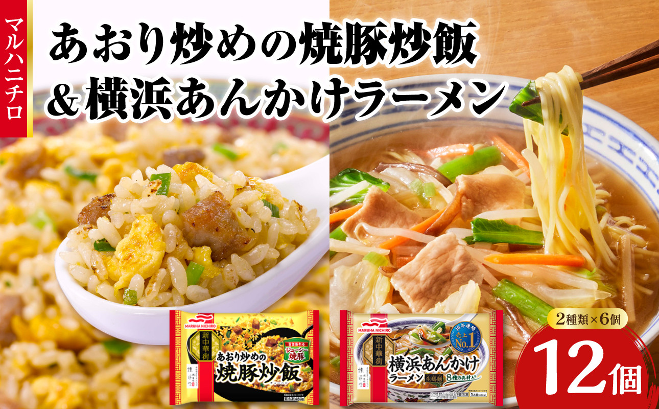 
            マルハニチロ 冷凍食品 あおり炒めの焼豚炒飯＆横浜あんかけラーメン詰合せセット 【045-006】
          