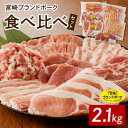 【ふるさと納税】宮崎ブランドポーク 食べ比べ セット 合計約2.1kg ヒレカツとんかつ