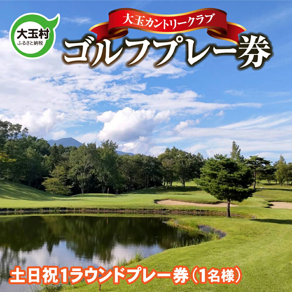 【ふるさと納税】父の日 ゴルフ プレー券 大玉カントリークラブ ( 土日祝 ) 福島 安達太良山 上級者 初心者 練習場 ゴルフ場利用券 プレー 誕生日プレゼント チケット ゴルフボール 福島県大玉村 10032 送料無料