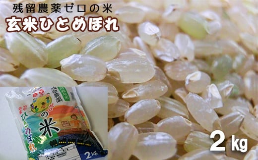 2025年産　農薬アレルギーの方でも安心！「残留農薬０の米®」玄米ひとめぼれ おためし２kg 【286】