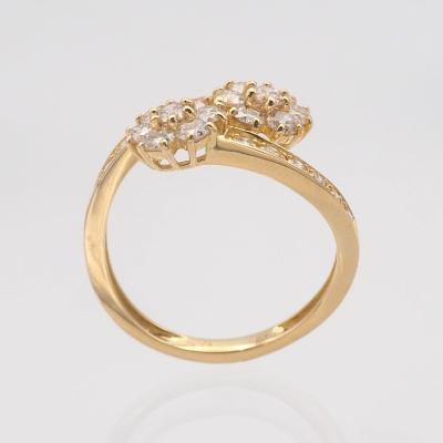 ふるさと納税 甲府市 K18 1.0ct フラワーダイヤモンド リング　HR-009617 |  | 01