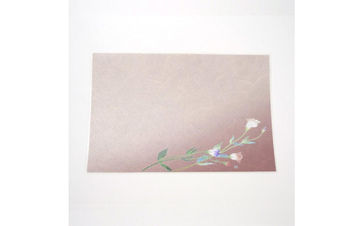 【レビューキャンペーン実施中】友禅シート　ランチョンマット　【トルコキキョウ(ピンク)】