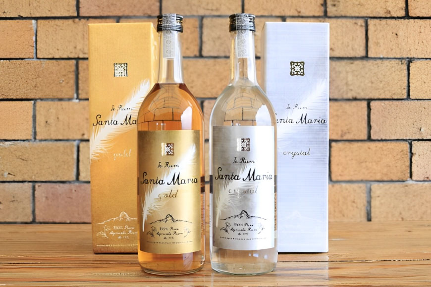 ラム酒 飲み比べ イエラムサンタマリア ゴールド クリスタル 各720ml 計2本 [伊江島物産センター 沖縄県 伊江村 ie47bde210007] アルコール 原酒 酒 お酒 沖縄産 国産 サトウキビ 香り クラフト カクテル モヒート ハイボール