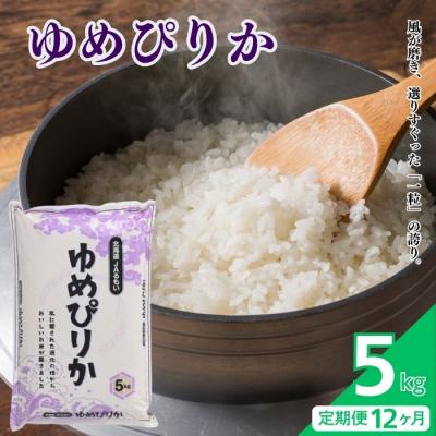 ふるさと納税 苫前町 令和7年産 北海道とままえ産 ゆめぴりか 5kg【定期便 12か月】北海道産 rum32