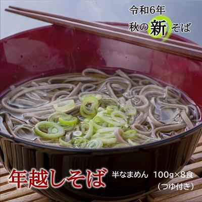 ふるさと納税 豊後高田市 【ふるさと納税】年越しそば 用 R7秋 新そば 豊後高田そば(100g×8食・つゆ付) 12/17〜
