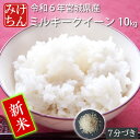 【ふるさと納税】【新米】令和6年産　宮城県産ミルキークイーン10kg　7分づき【1552912】