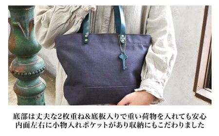 帆布トートM チャコールグレー×フィーユ[AQAY223] トートバッグ