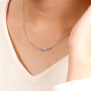 Pt ダイヤモンドネックレス /10288946