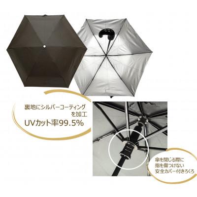 ふるさと納税 海南市 日傘 紀州漆器アンブレラ 晴雨兼用傘　シルバーコーティング　UVカット 曙塗り 男女兼用デザイン |  | 02