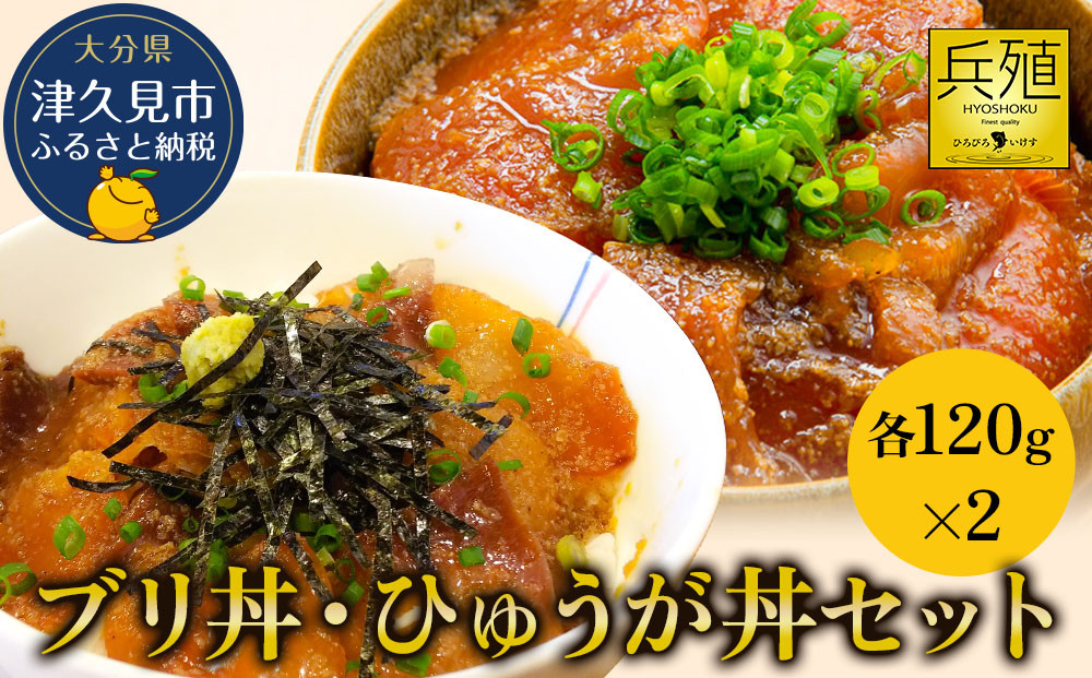 
ブリ丼・ひゅうが丼セット 各120g×2 ひろびろいけすぶり 豊後まぐろ ヨコヅーナ 鮪 マグロ 海鮮丼 刺し身 盛り合わせ 冷凍 新鮮 漬け丼 大分県産 九州産 津久見市 国産
