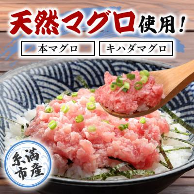 ふるさと納税 糸満市 本マグロ入り ねぎとろ 1kg (200g×5パック)　沖縄県産天然本マグロとキハダマグロのみ使用。 |  | 01