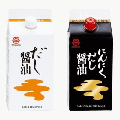 ふるさと納税 坂出市 鎌田醤油　だし醤油200ml【5本入】にんにくだし醤油200ml【5本入】