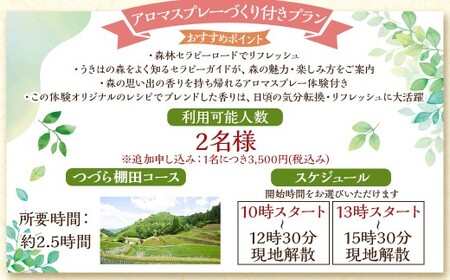 【参加型体験】うきは市森林セラピー （アロマスプレーづくり付き） 2名様 ／ 癒やし 森 リフレッシュ アロマ オリジナル うきは市