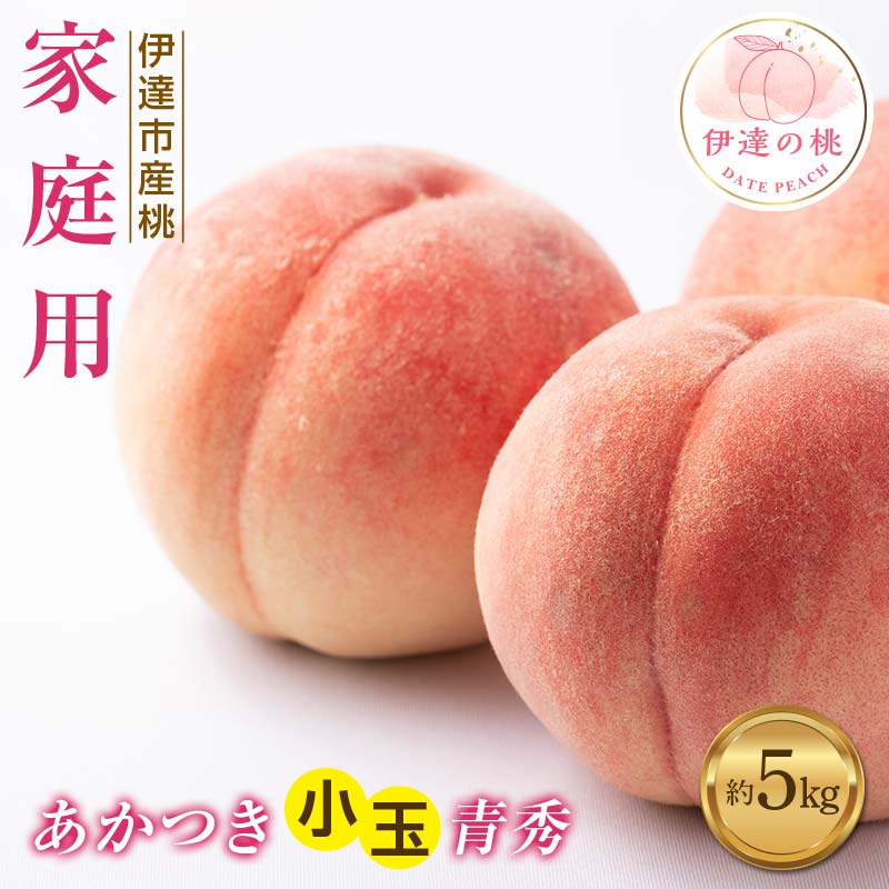 【ふるさと納税】【2026年出荷分先行予約】福島県産 家庭用 あかつき 約5kg (20～22玉) ふくしま未来農業協同組合 透過式光センサー選別 小玉 青秀 不揃い 伊達の桃 桃 フルーツ 果物 もも モモ momo F20C-585